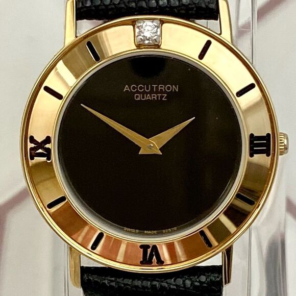 Vintage Bulova Accutron 1999 Diamond Accented Bezel “Time n’ Ice” Unisex Watch - Picture 1 of 15